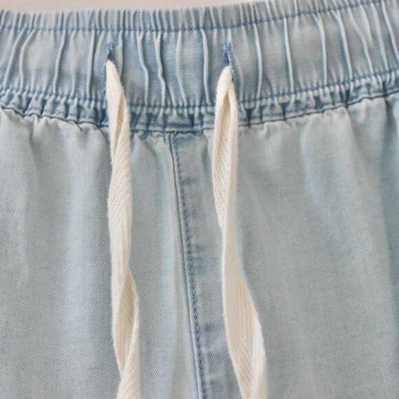 Sonoma Light Blue Breezy Casual Adjustable Tie Shorts Small - Picture 2 of 5